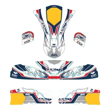 Fairing stickers kit AKM OK-KZ-DD2 2024 KART REPUBLIC