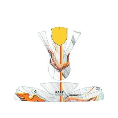 Sticker kit 2024 (front spoiler, number holder) MINI KART REPUBLIC