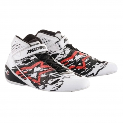 TECH-1 KZ SLE ALPINESTARS Rider Shoes [White/Black/Red]