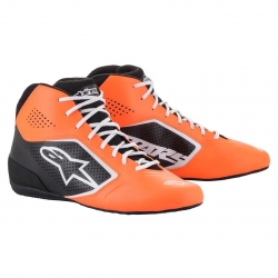 ALPINESTARS TECH-1 K START V2 Pilot Shoes [Fluorescent Orange/Black/White]