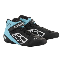 TECH-1 KZ ALPINESTARS Rider Shoes [Black/Turquoise]