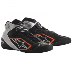 ALPINESTARS TECH-1 KZ Pilot Shoes [Black/Silver/Fluorescent Orange]