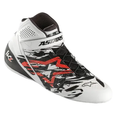 Zapatillas de piloto TECH-1 KZ SLE ALPINESTARS [blanco/negro/rojo]