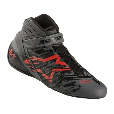Zapatillas de piloto TECH-1 KZ SLE ALPINESTARS [gris frío/negro/rojo]