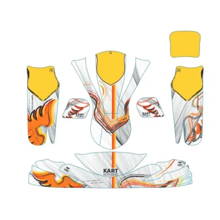 Complete sticker kit 2024 OK-KZ-DD2 KART REPUBLIC