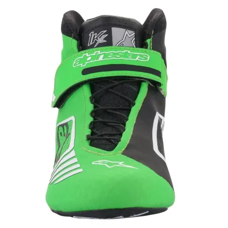 Zapatillas de piloto TECH-1 KX ALPINESTARS [negro/verde fluorescente/blanco]