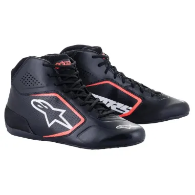 Pilot shoes TECH-1 K START V2 ALPINESTARS [black/white/red fluo]