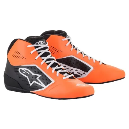 Scarpe pilota TECH-1 K START V2 ALPINESTARS [arancione fluo/nero/bianco]