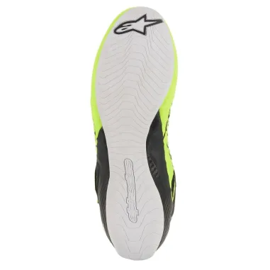 Zapatillas de piloto TECH-1 KZ ALPINESTARS [amarillo fluorescente/negro]
