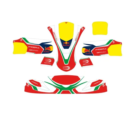 Kit de pegatinas de carenado PREMA 2024 MINI KART REPUBLIC