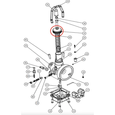 Carburetor cap FM18-1A TILLOTSON