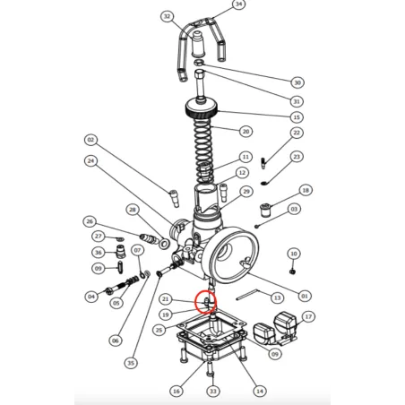 Idle jet FM18-1A TILLOTSON