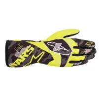 Gloves TECH-1 RACE V2 camouflage ALPINESTARS [yellow fluo/black]
