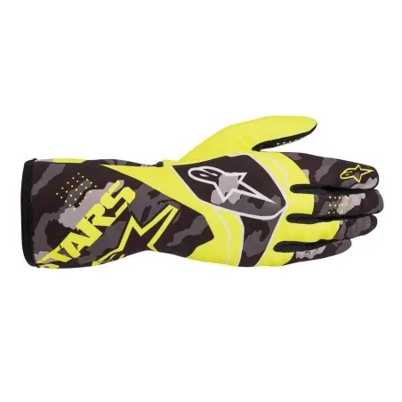 Gloves TECH-1 RACE V2 camouflage ALPINESTARS [yellow fluo/black]