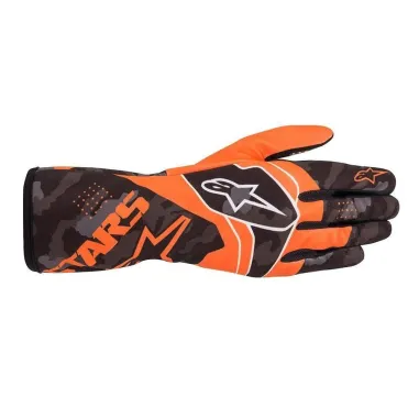 Guanti TECH-1 RACE V2 S mimetici ALPINESTARS bambino [arancione fluo/nero]