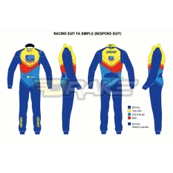 Tuta FA ALONSO KART team racing suit personalizzabile