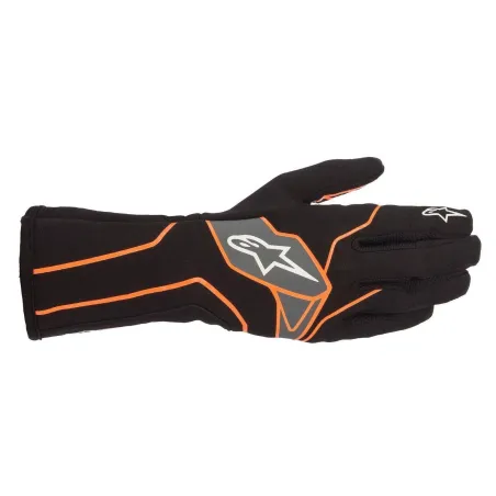Guantes TECH-1 K V2 ALPINESTARS [negro/naranja fluorescente]