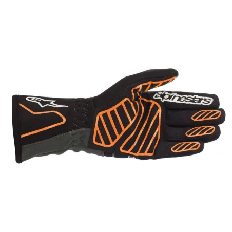 Guantes TECH-1 K V2 ALPINESTARS [negro/naranja fluorescente]