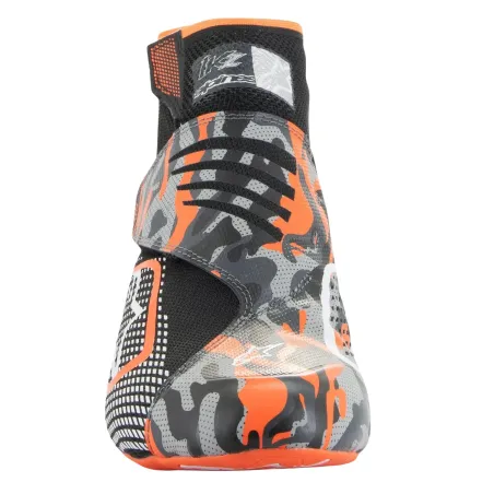 Pilot shoes TECH-1 KZ V2 ALPINESTARS [black/orange fluo/camo]