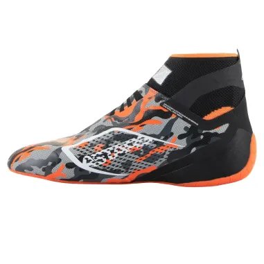 Pilot shoes TECH-1 KZ V2 ALPINESTARS [black/orange fluo/camo]
