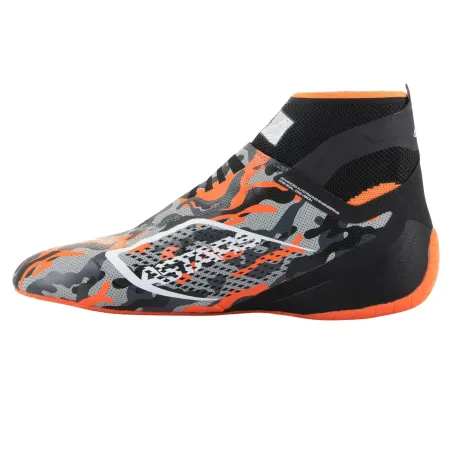 Zapatillas de piloto TECH-1 KZ V2 ALPINESTARS [negro/naranja fluorescenteo/camuflaje]