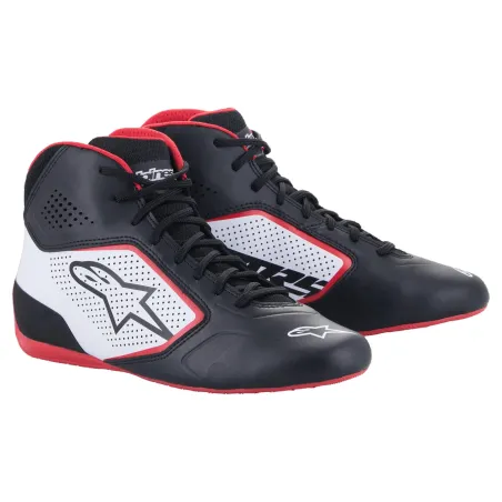 Scarpe pilota TECH-1 K START V2 ALPINESTARS [nero/bianco/rosso]