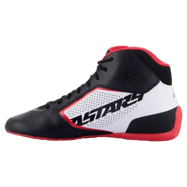 Zapatillas de piloto TECH-1 K START V2 ALPINESTARS [negro/blanco/rojo]