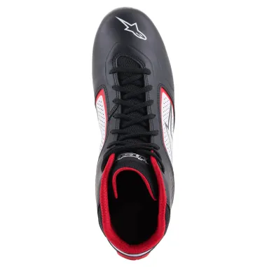 Zapatillas de piloto TECH-1 K START V2 ALPINESTARS [negro/blanco/rojo]