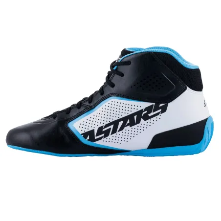 Zapatillas de piloto TECH-1 K START V2 ALPINESTARS [negro/blanco/azul claro]