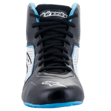 Zapatillas de piloto TECH-1 K START V2 ALPINESTARS [negro/blanco/azul claro]