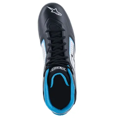 Pilot shoes TECH-1 K START V2 ALPINESTARS [black/white/light-blue]