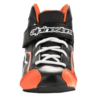 Zapatillas de piloto TECH-1 KS ALPINESTARS niño [negro/blanco/naranja fluorescente]