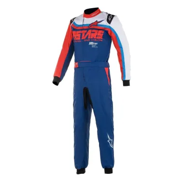 Tuta KMX-9 V2 grafica 2 ALPINESTARS [blu navy/rosso/bianco]