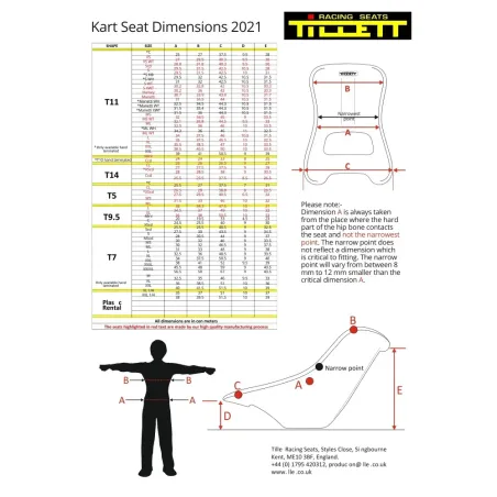 Seat T5t (medium stiffness) CLEAR TILLETT