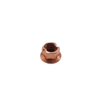 Nut M8 CH10 flanged copper