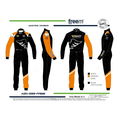 Tuta kart nera KART REPUBLIC