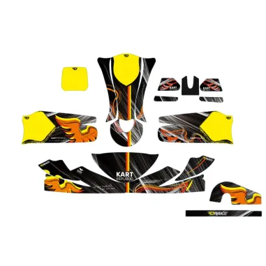 Complete sticker kit 2025 MINI KART REPUBLIC DRAKE