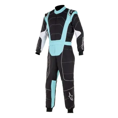 Tuta KMX-3 V2 S ALPINESTARS bambino [nero/turchese] OMOLOGA SCADUTA