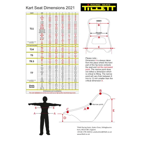 Seat T11VG (flexible) CARBON TILLETT