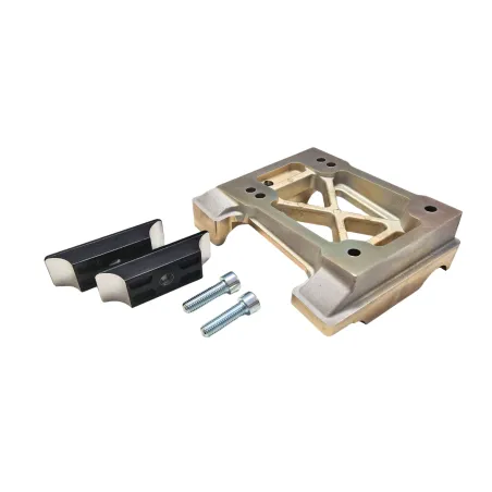 Universal inclined magnesium engine plate with U-bolts X30-ROTAX KART REPUBLIC GROUP