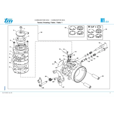 Carburetor N1 OKN TM KART