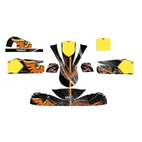 Complete sticker kit DYNAMICA 2024 OK-KZ-DD2 KART REPUBLIC DRAKE