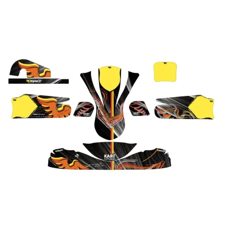 Complete sticker kit DYNAMICA 2024 OK-KZ-DD2 KART REPUBLIC DRAKE