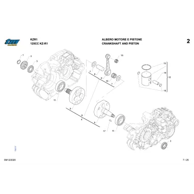 Pistone completo 4° KZ TM KART