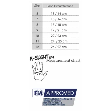 Guantes K-SLIGHT 24 CLOVE CIK-FIA FREEM [negro/azul]