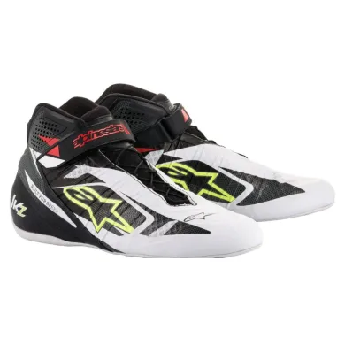 Pilot shoes TECH-1 KZ KWC limited edition ALPINESTARS [black/white/yellow fluo/red]