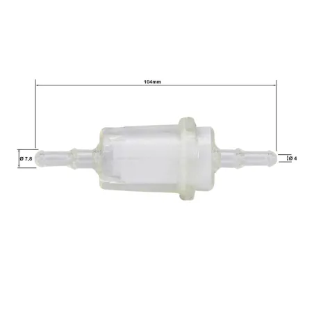 Large filter for petrol