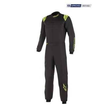 Traje KMX-9 V3 S CIK-FIA ALPINESTARS niño [negro/amarillo fluorescente]