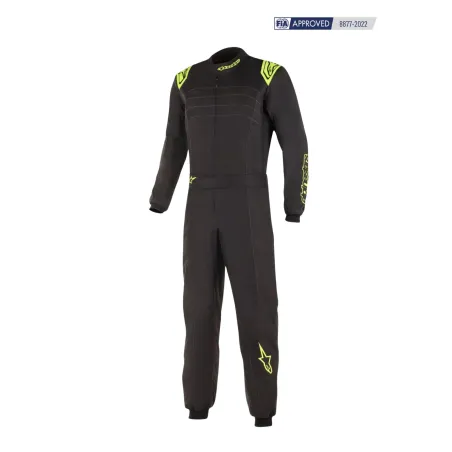 Traje KMX-9 V3 S CIK-FIA ALPINESTARS niño [negro/amarillo fluorescente]