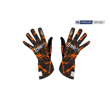 Gloves K-SLIGHT 24 STAIN CIK-FIA FREEM [black/orange]